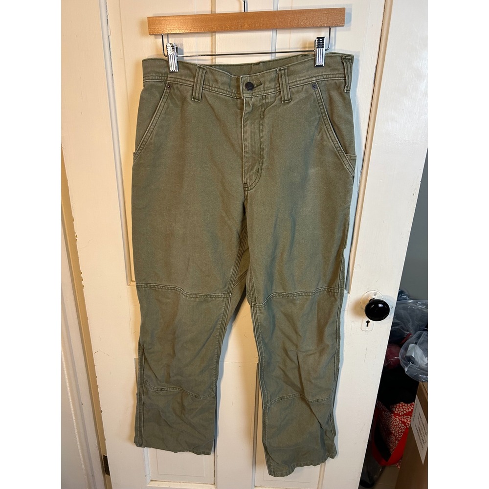 Patagonia Iron Forge Hemp Canvas Double Knee Work Pants Fatigue Green 32 55785